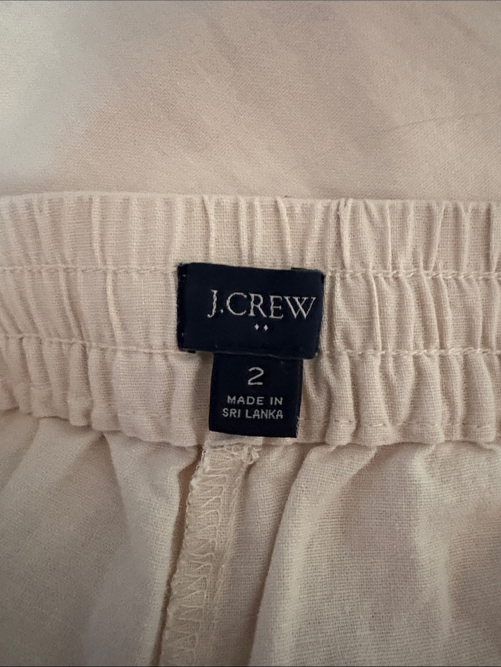 J. Crew women’s cream Drawstring Joggers - Picture 2 of 2